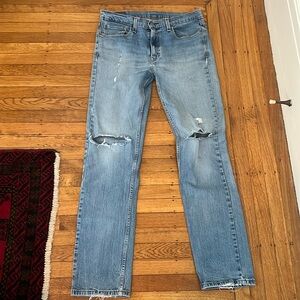 💕 SALE! Levi’s 514 32x34 Distressed Jeans, Blue
